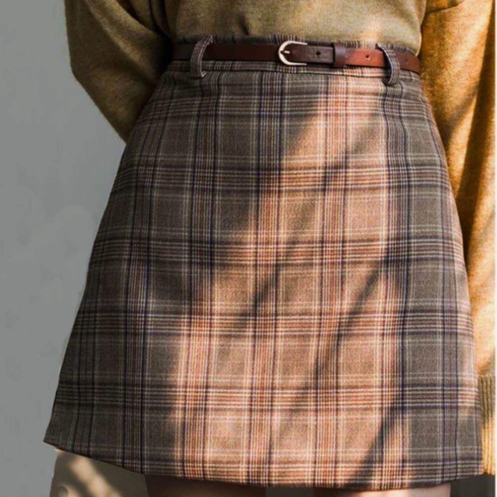 Plaid Highwaist skirt